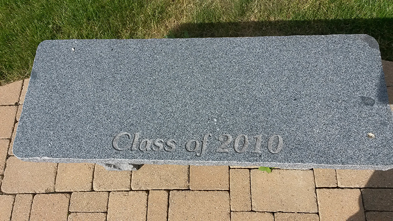 Class 2010 bench