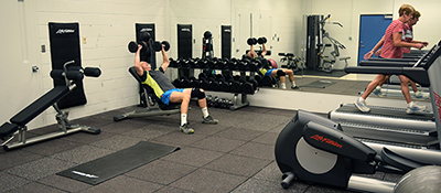 fitness room at Vet Med